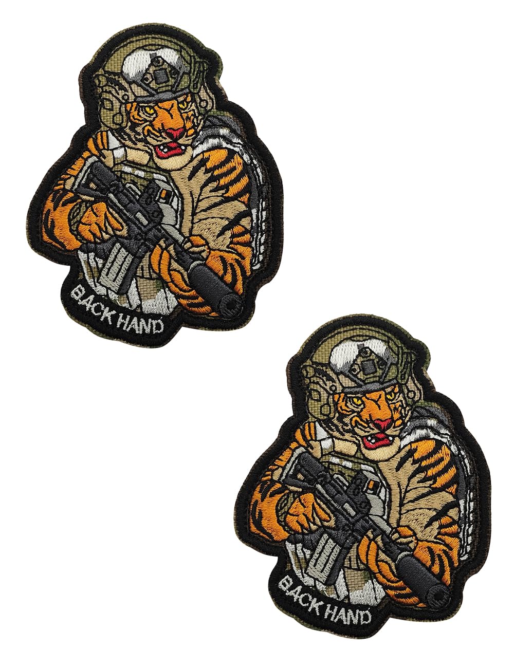 ITS Tactical パッチ⑪ Amazon.com: 2 PCS AliPlus Tactical Tiger Patch Embroidered Morale